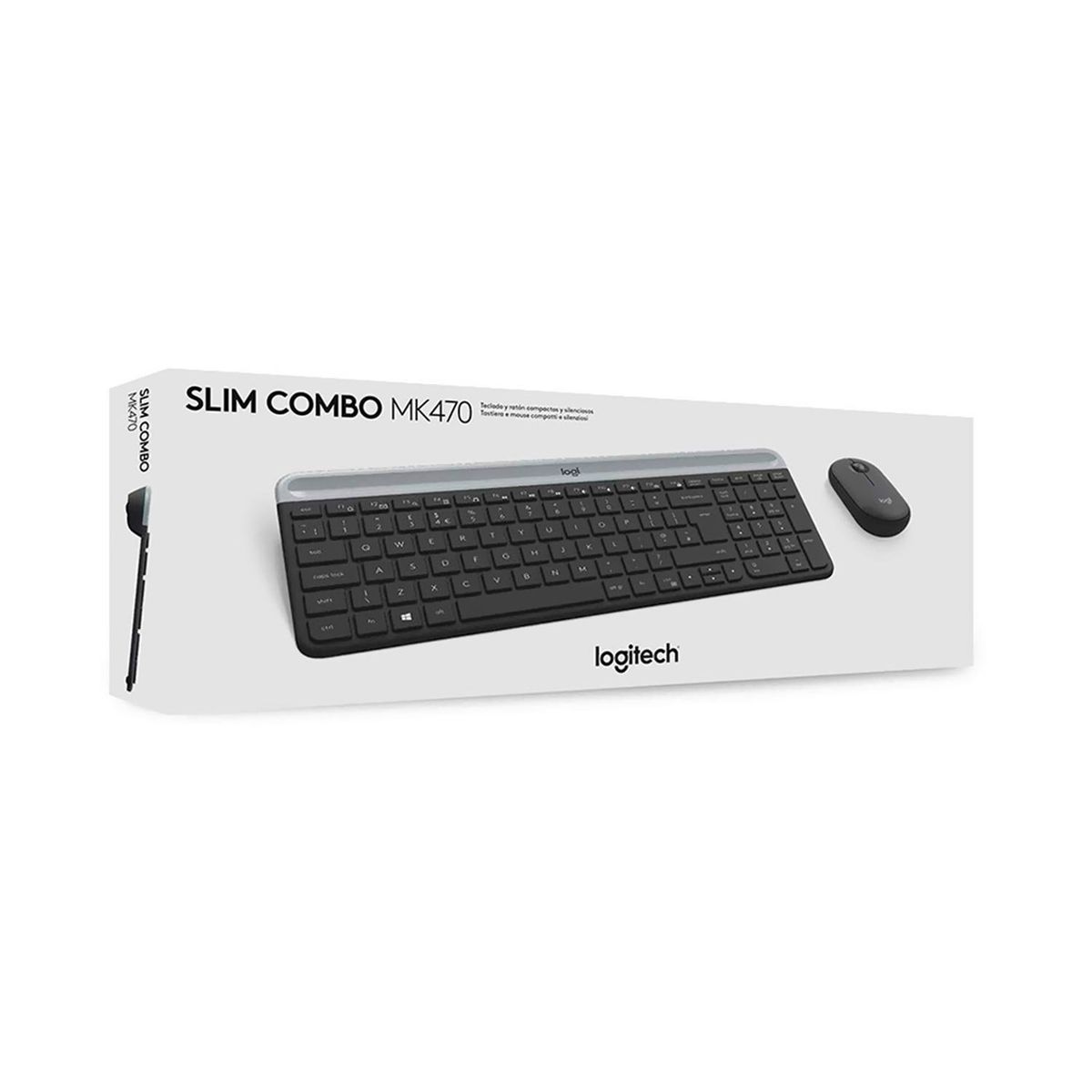 LOGITECH - Teclado Logitech+ Mouse Mk470 Wirelees Slim Usb