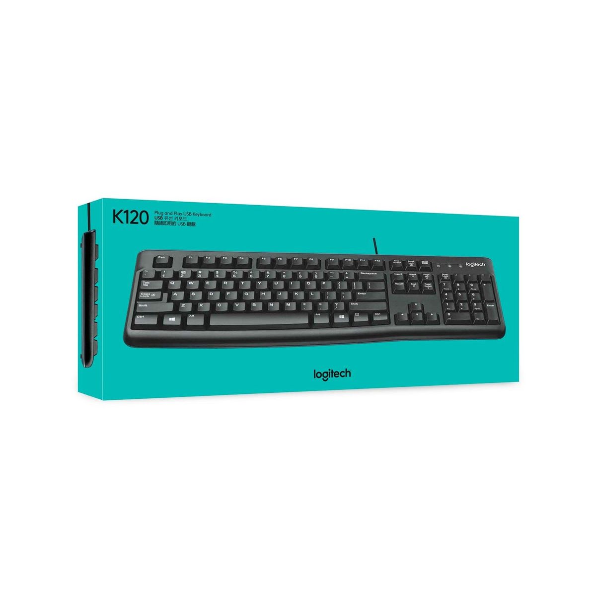 LOGITECH - Teclado Logitech K120 Usb Sp Black