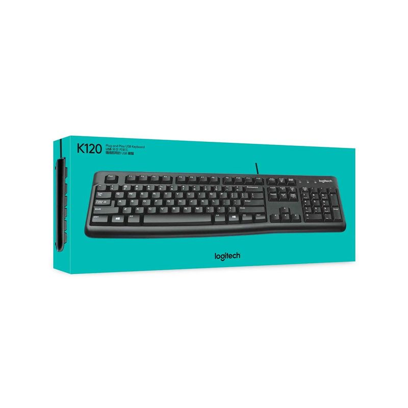 LOGITECH - Teclado Logitech K120 Usb Sp Black