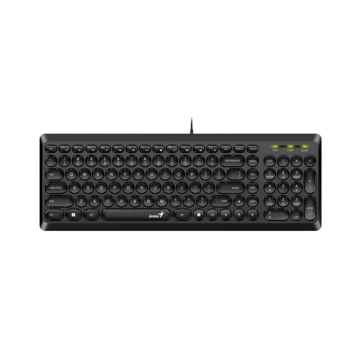 GENIUS - Teclado Genius Slimstar Q200 Usb Multimedia Black