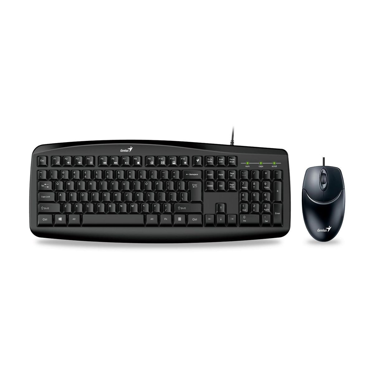 GENIUS - Teclado Genius+Mouse Smart Km-200 Usb Multimedia Black