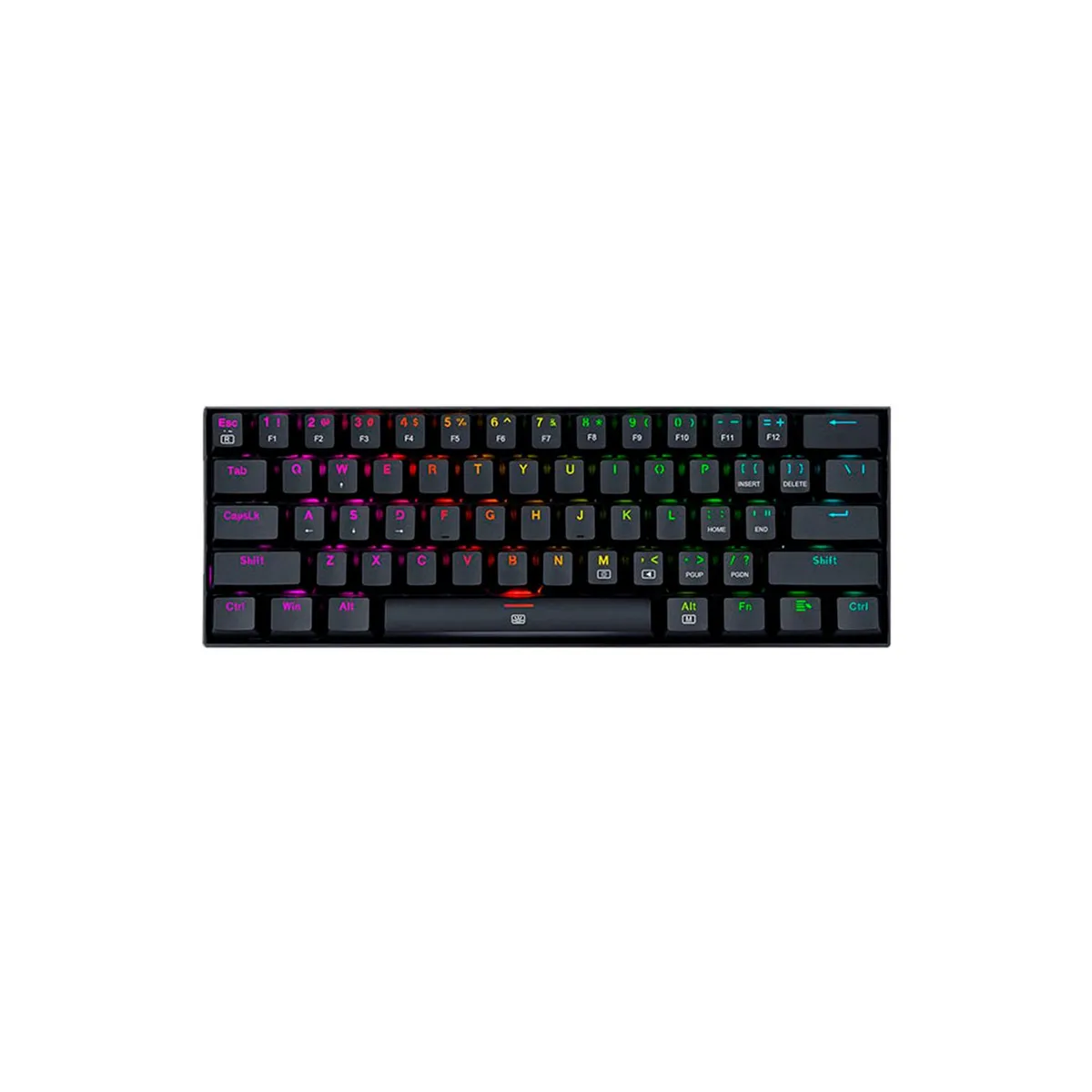 REDRAGON - Teclado Gamer Redragon Dragonborn Spanish K630Rgb-Black-Red Switch