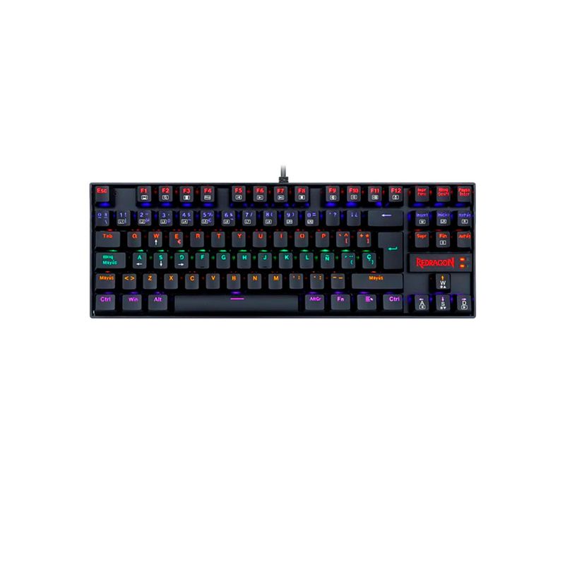 REDRAGON - Teclado Gamer Redragon Kumara K552W Rgb-Black Spanish Blue Switch TKL