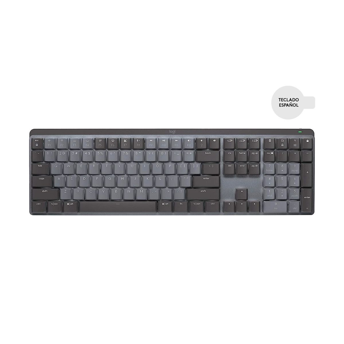 LOGITECH - Teclado Logitech Mx Mechanical Wireless/Bt Iluminated Black Sp