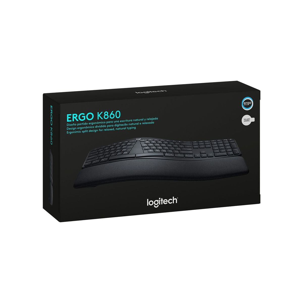 LOGITECH - Teclado Logitech Ergo K860 Wireless/Bluetooth Sp Negro