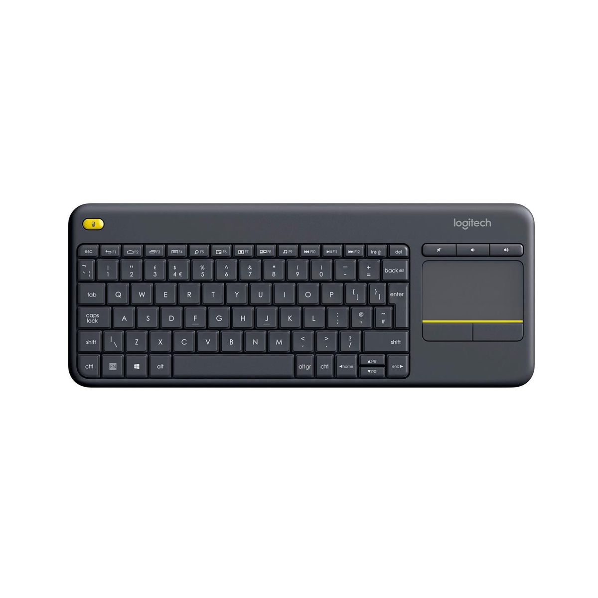 LOGITECH - Teclado Logitech K400 Plus Wirelees Touch Sp Black