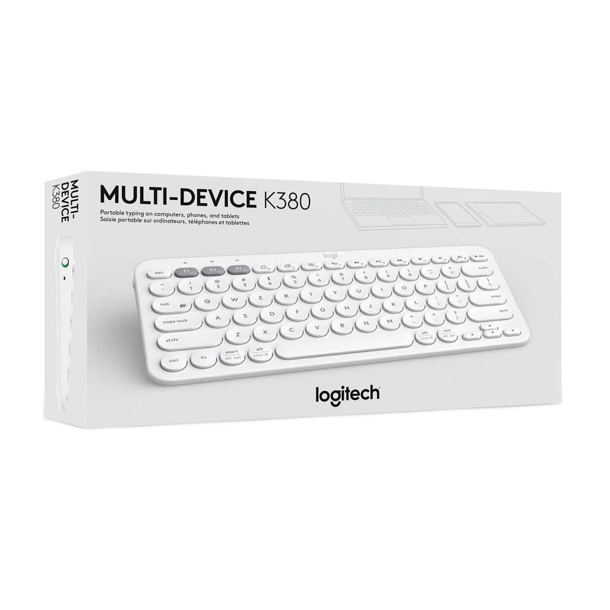 LOGITECH - Teclado Logitech K380 Multi-Device Bt White Sp