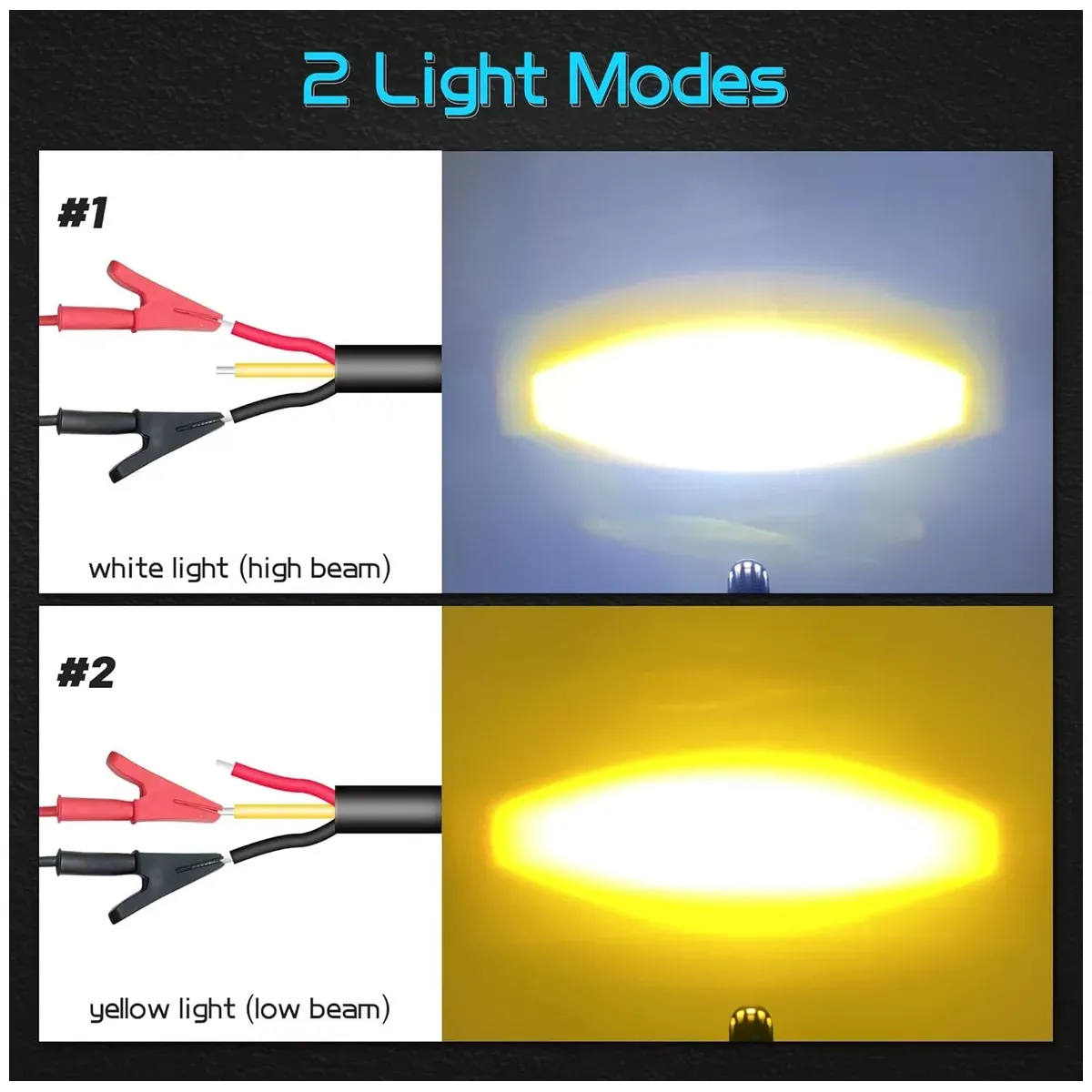 GENERICO - Faros Led Auxiliares Luces Para Moto Autos Doble Impermeable