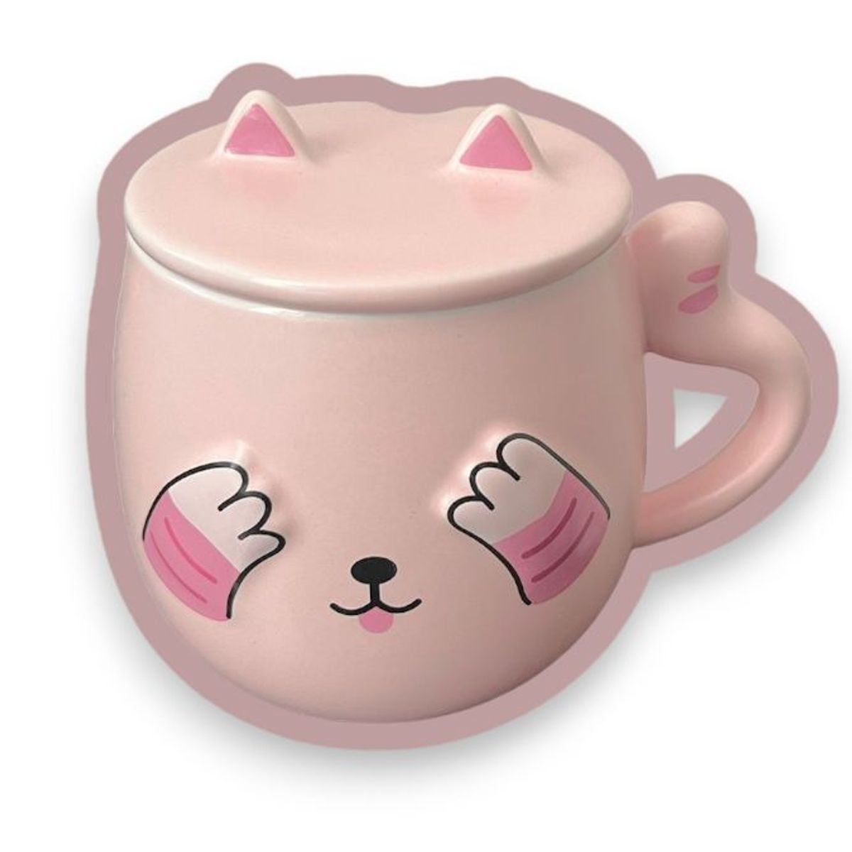 GENERICO - TAZA GATITO KAWAII DE 500ML