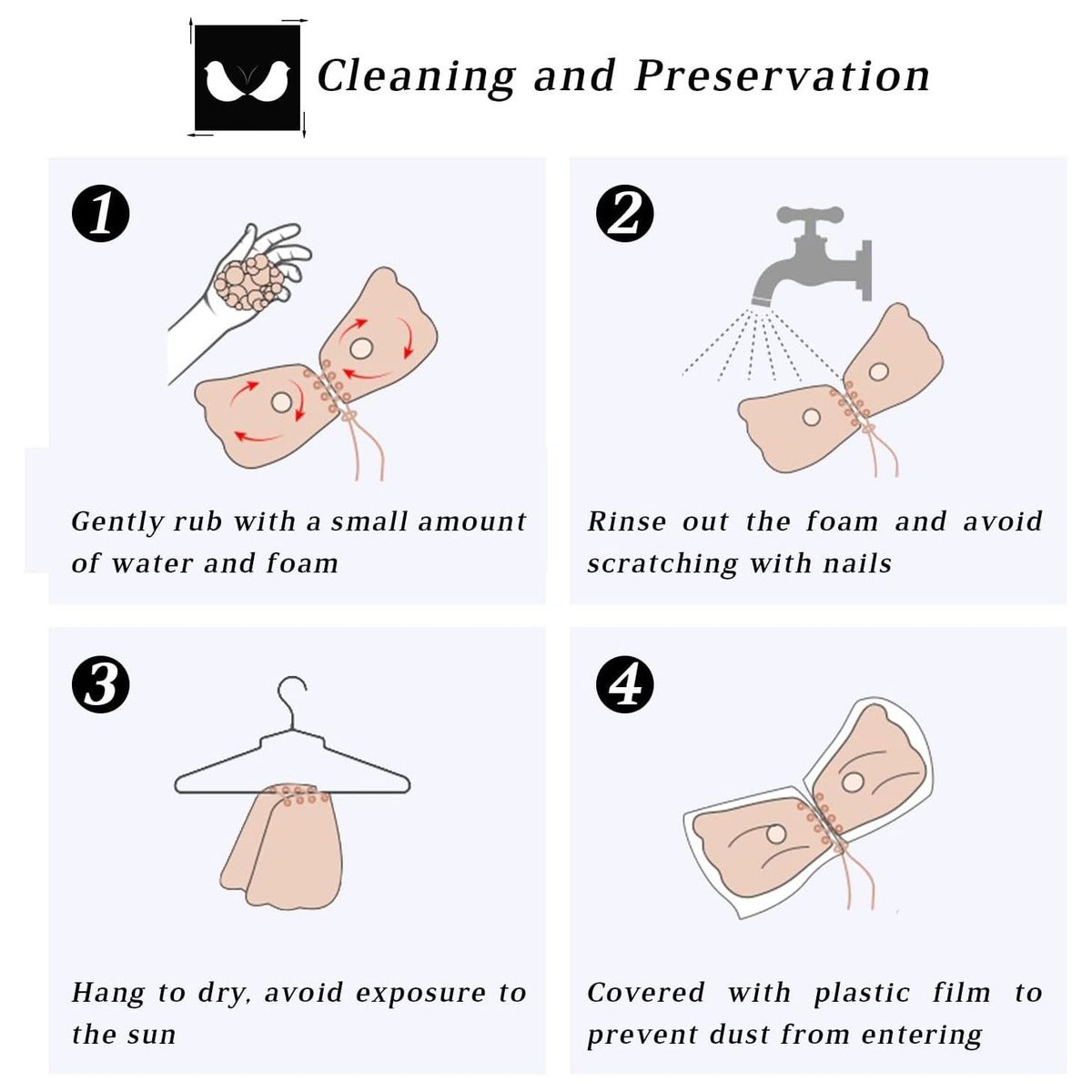 GENERICO - Brasier Push up Invisible Mariposa Levanta Busto Dama Invisible