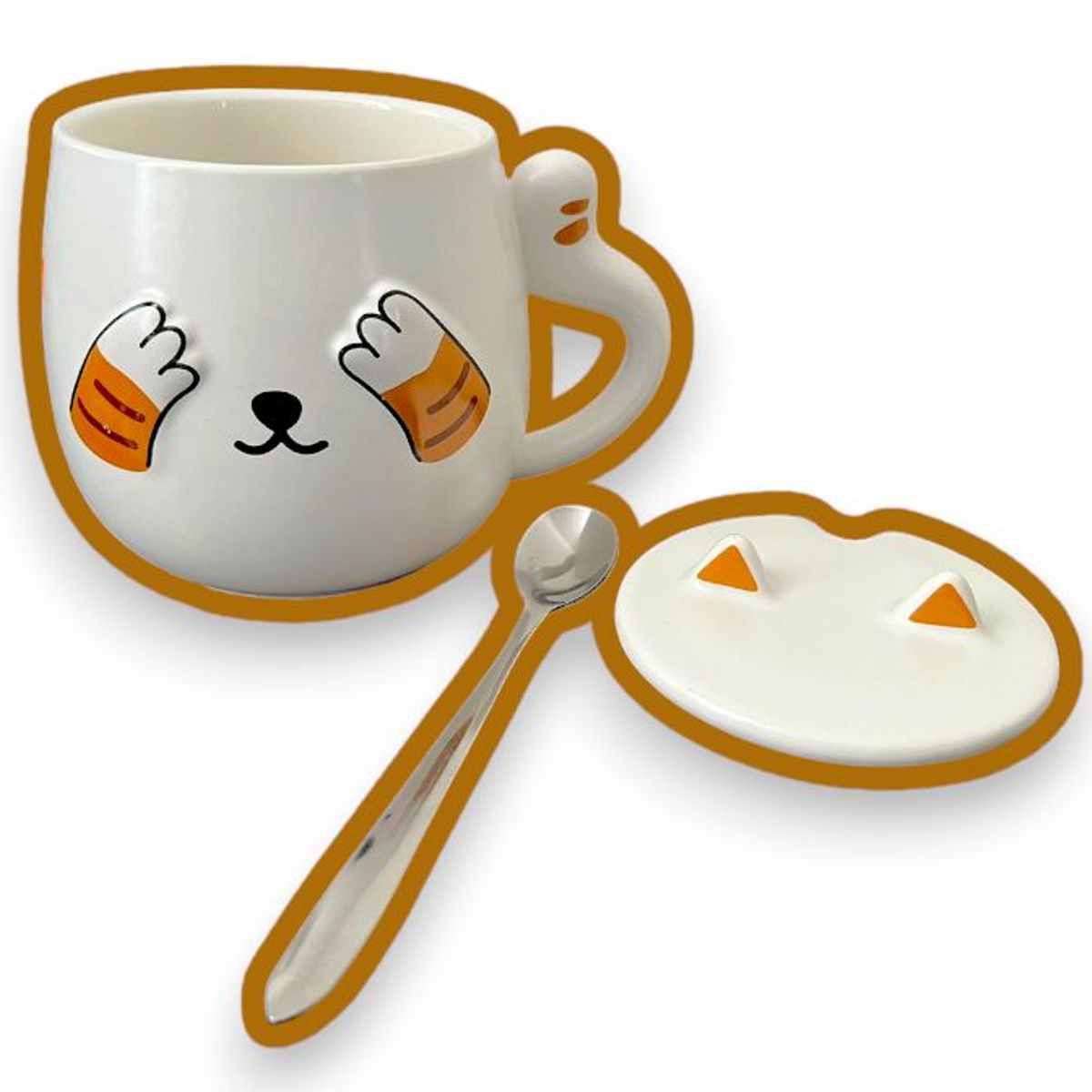 GENERICO - TAZA GATITO KAWAII DE 500ML