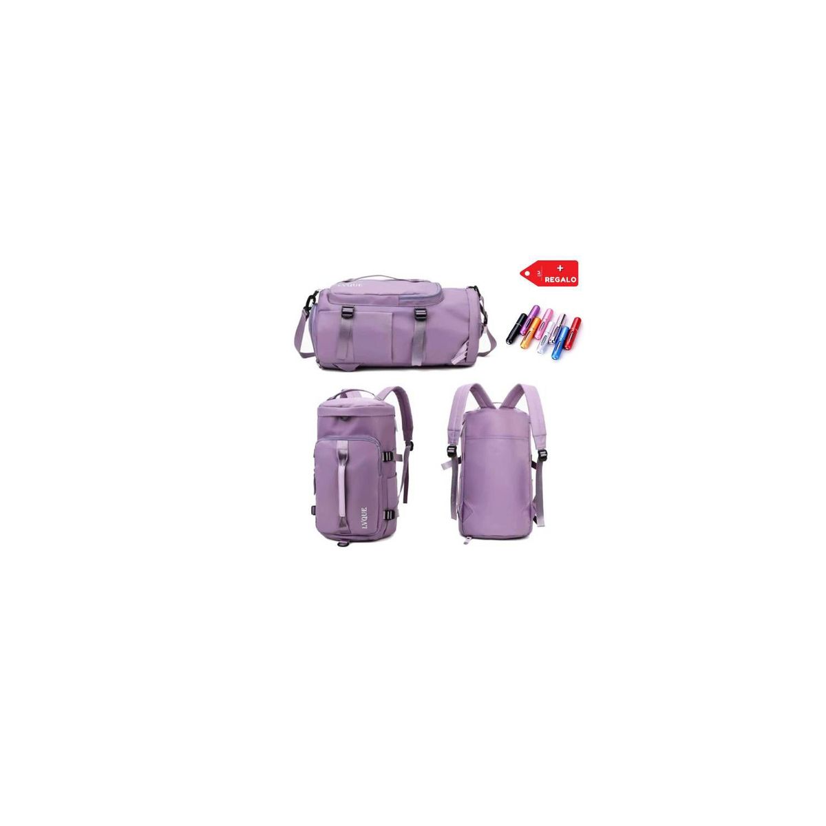 GENERICO - Mochila Bolso de Viaje Multiusos Bolsa de Gimnasio Maleta Deportiva