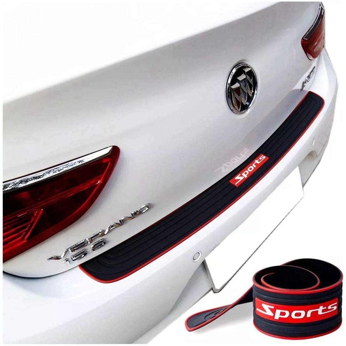 GENERICO - Moldura Protector Sticker Auto Maletero Cajuela Defensa