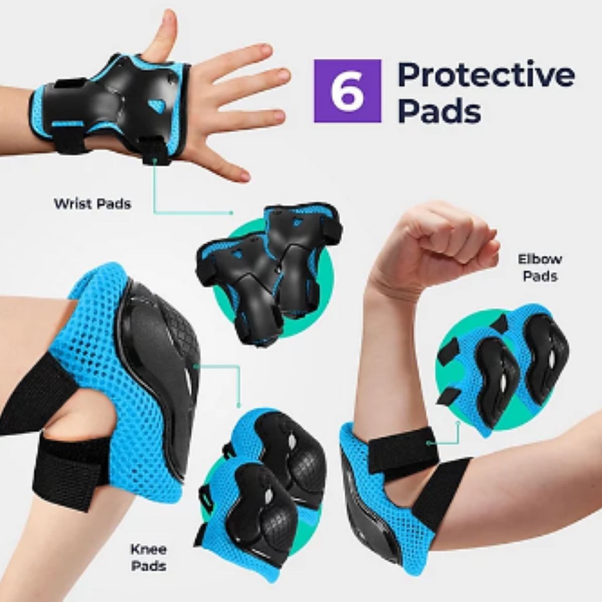 GENERICO - Kit de Proteccion Niños Scooter Patinaje