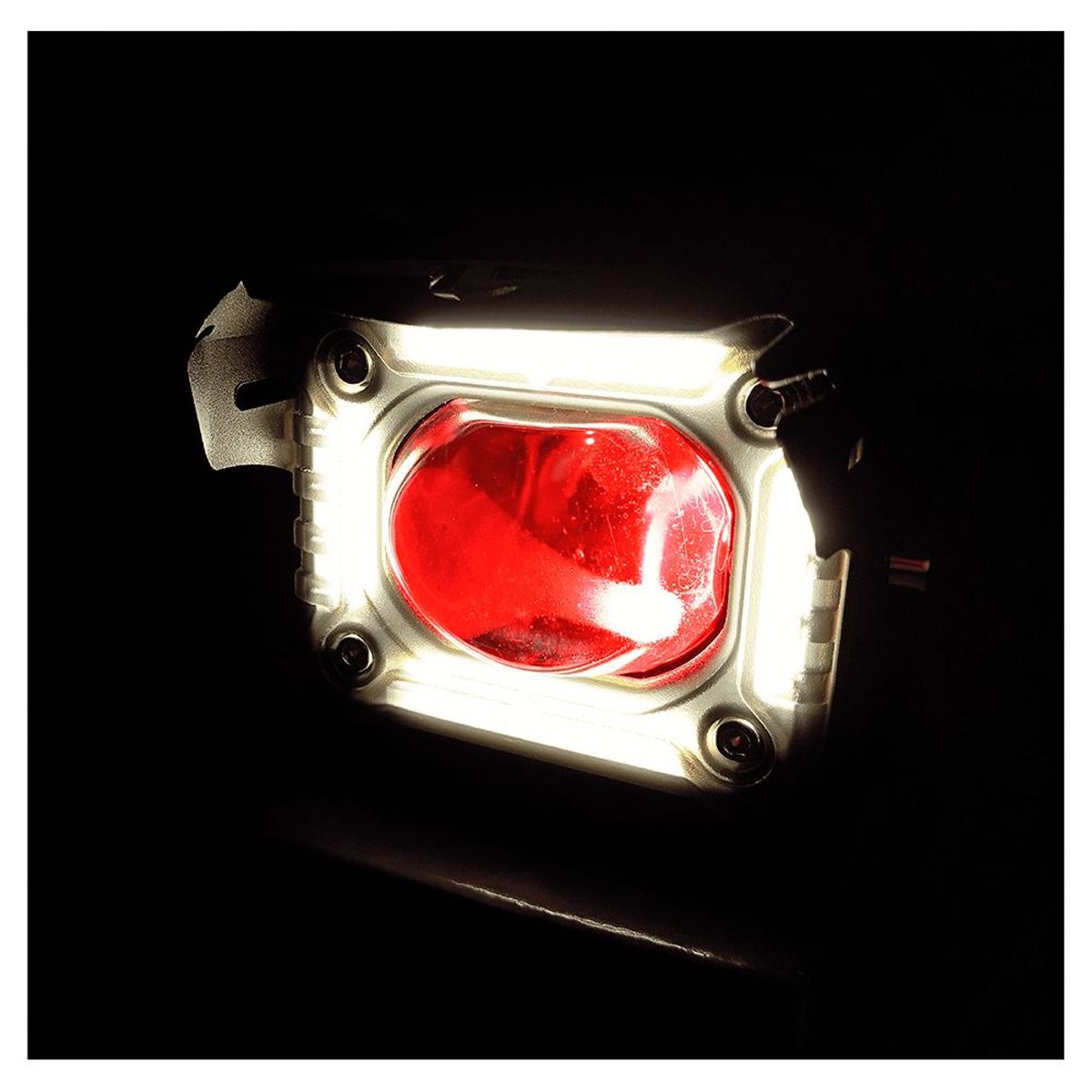 GENERICO - Faro Exploradora Led Aureola Blanca 40w Luz Dual Moto X Par