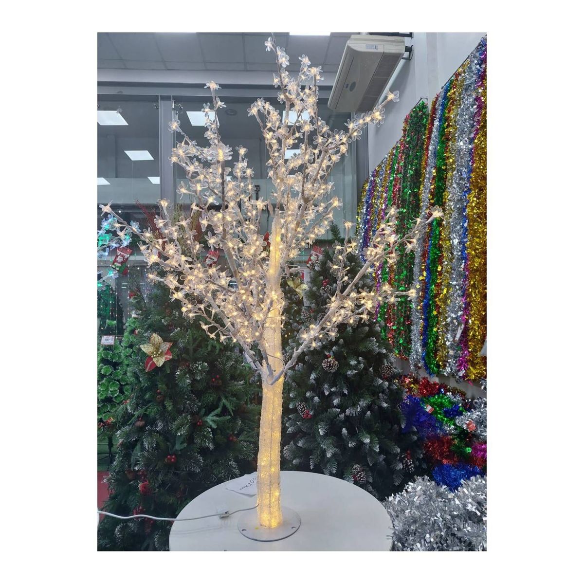 GENERICO - Árbol de Navidad bonsai con luz LED