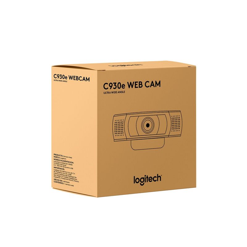 LOGITECH - Camara Logitech B2B-C930E Webcam Ultra Wide Angle Black