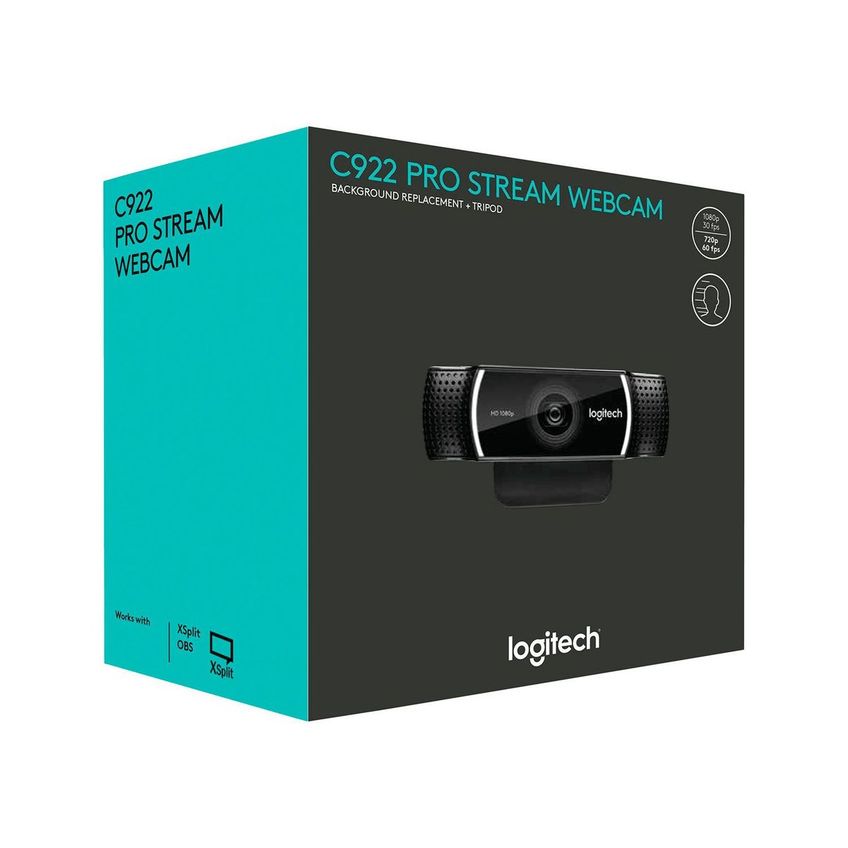 LOGITECH - Camara Logitech C922 Pro Stream Fhd 1080P Black