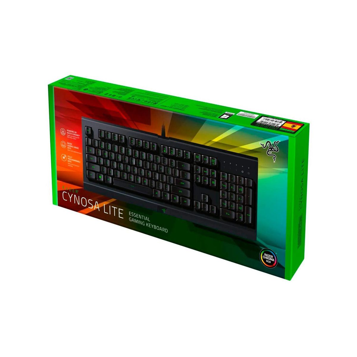 RAZER - Teclado Razer Cynosa Lite  Essential Menbrane Sp Chroma Black