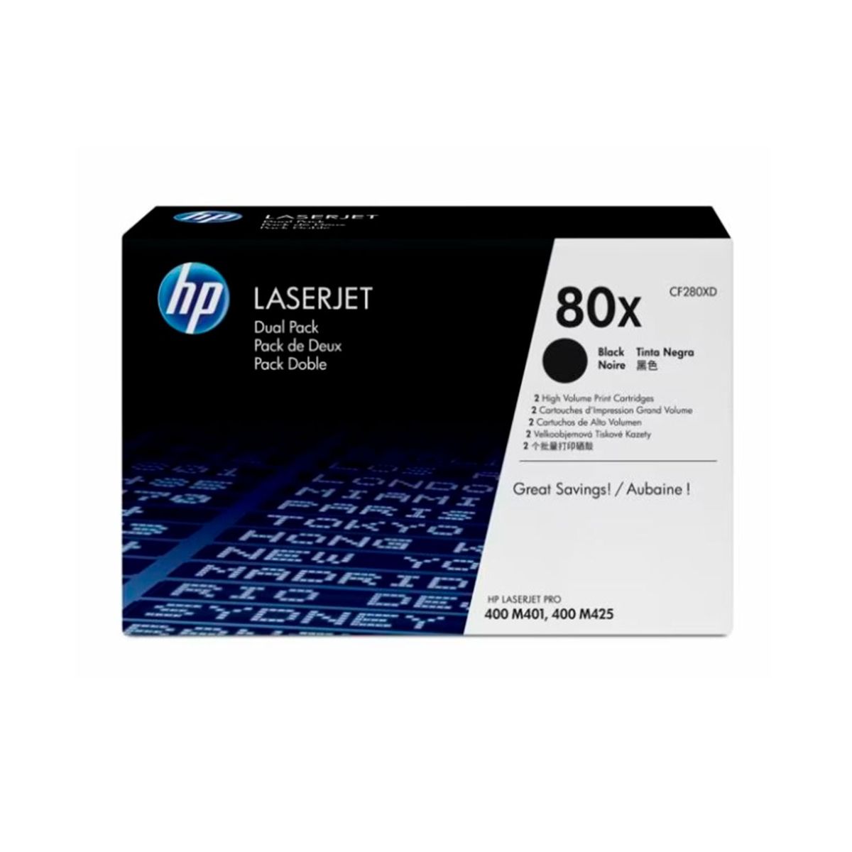 HP - TONER HP LJ (80XD) NEGRO - P/N: CF280XD