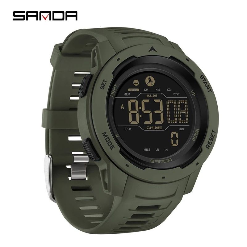 SANDA - Reloj Deportivo Sanda Tipo G Shock Resistente Metal