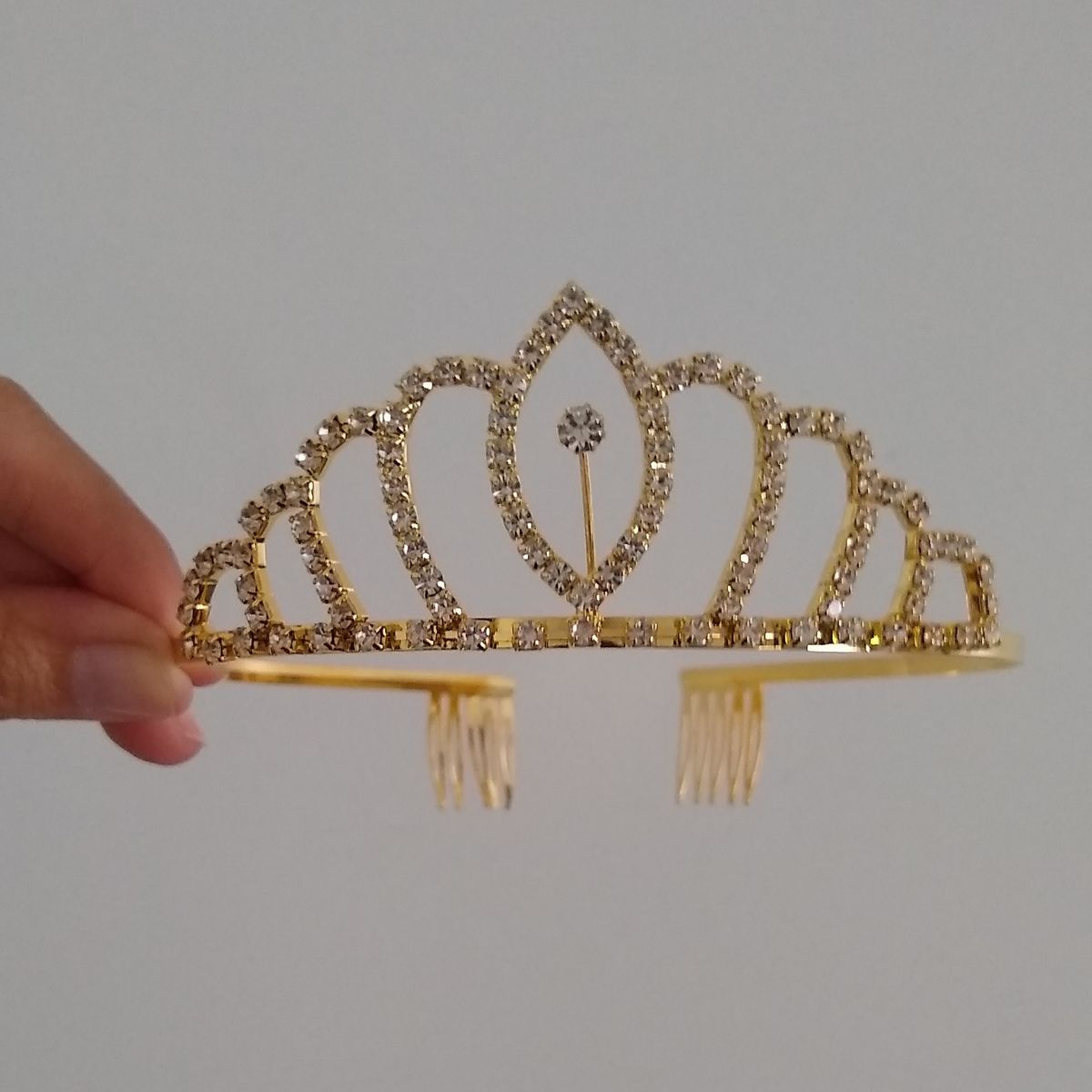 GENERICO - Corona tiara dorada cumpleaños novia fiesta princesa Tiana