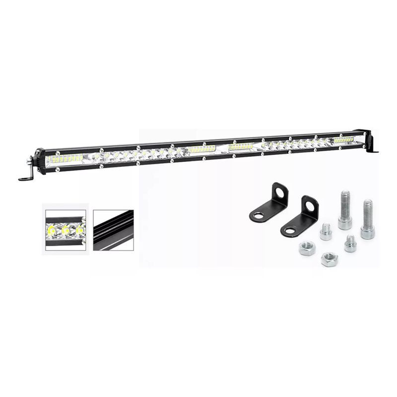 GENERICO - Barra De Luz Led 50cm 68 Led Dual 204w Jeep 4x4 Universal