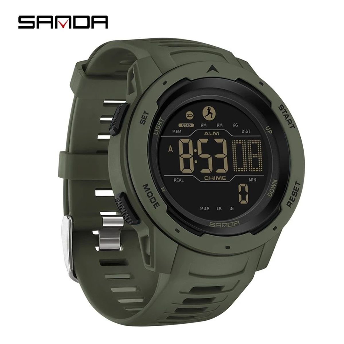 SANDA - Reloj Deportivo Sanda  Resistente - Verde
