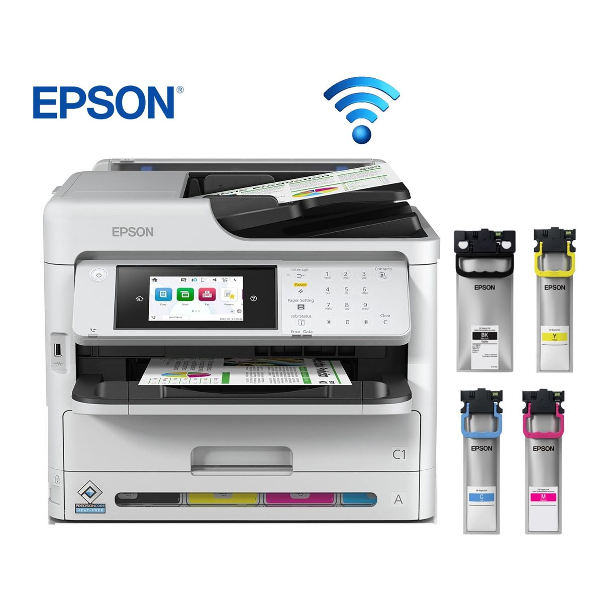 EPSON - Impresora Epson WorkForce Pro WF-C5890 Multifuncion LAN WiFi USB