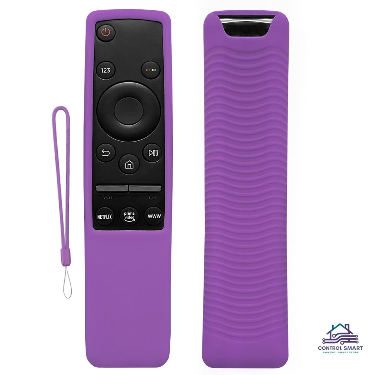 CASE - Funda Protector De Silicona Para Control Samsung Curvo - Morado