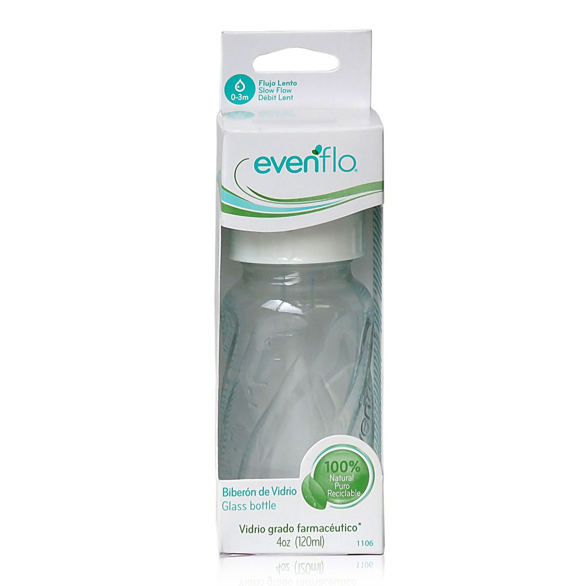 EVENFLO - Biberón Classic Vidrio 120 ml