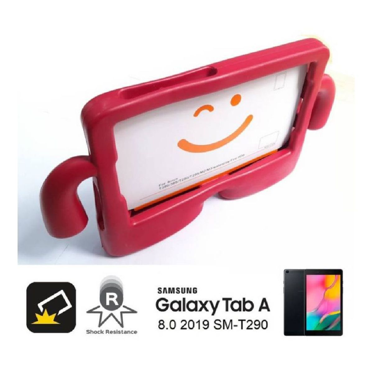 OTTOWARE - Funda Protector para Samsung Tab S6 Lite Rojo