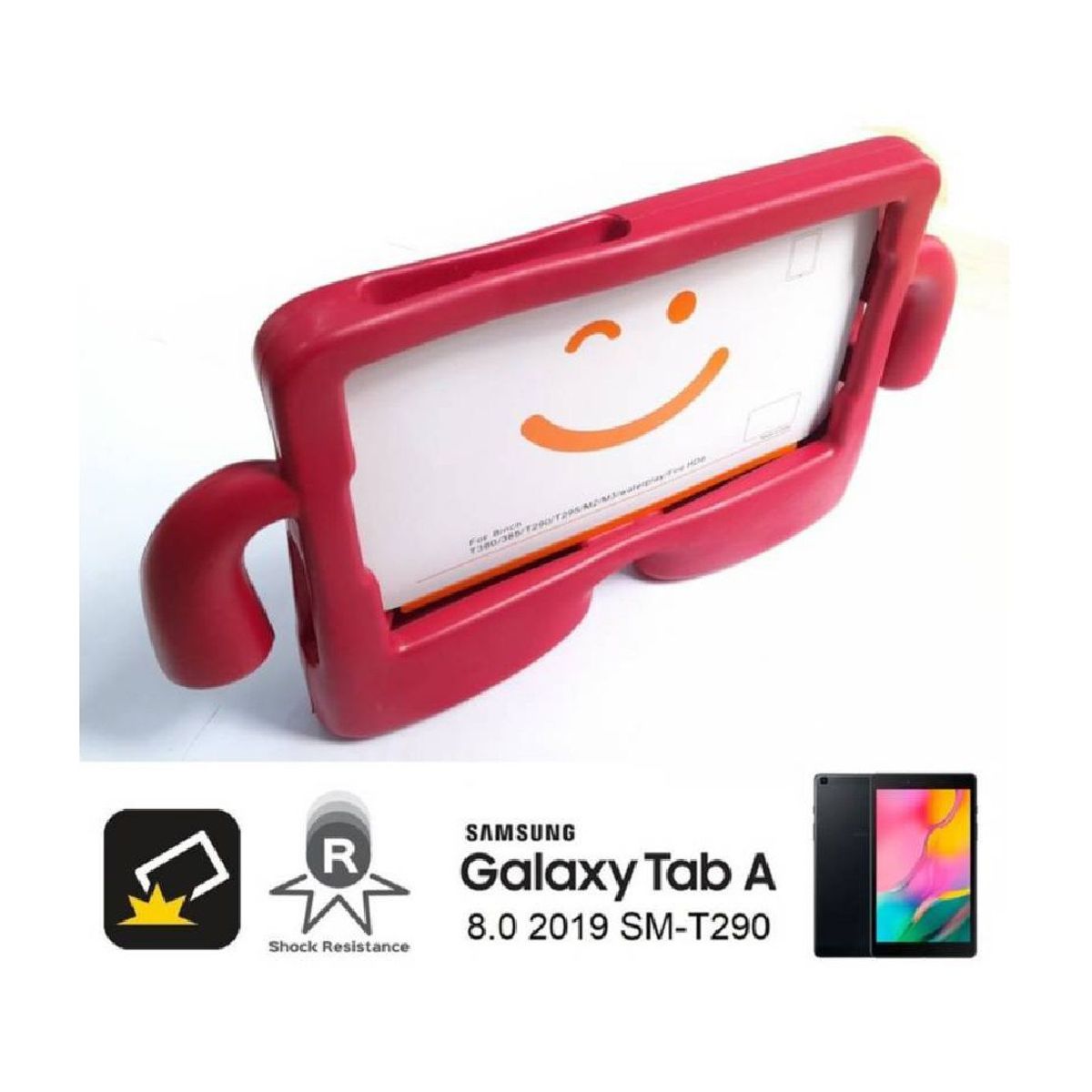 OTTOWARE - Funda Protector para Samsung Tab S6 Lite Rojo