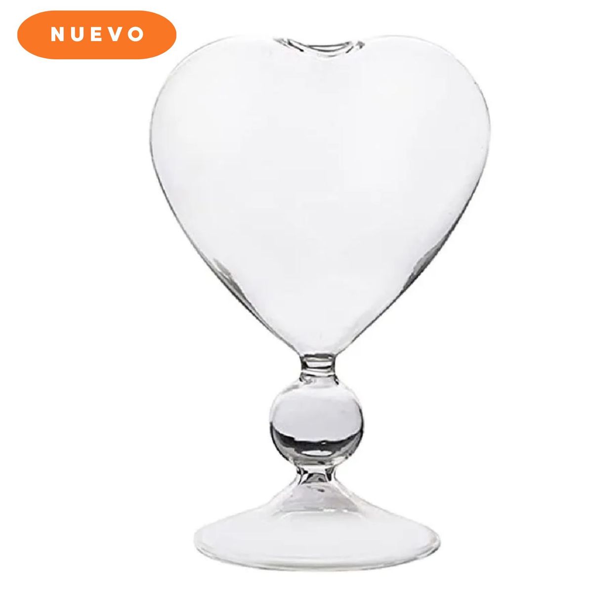 GENERICO - Taza de Cóctel con Forma de corazón 16 X8 Cm 220 Ml