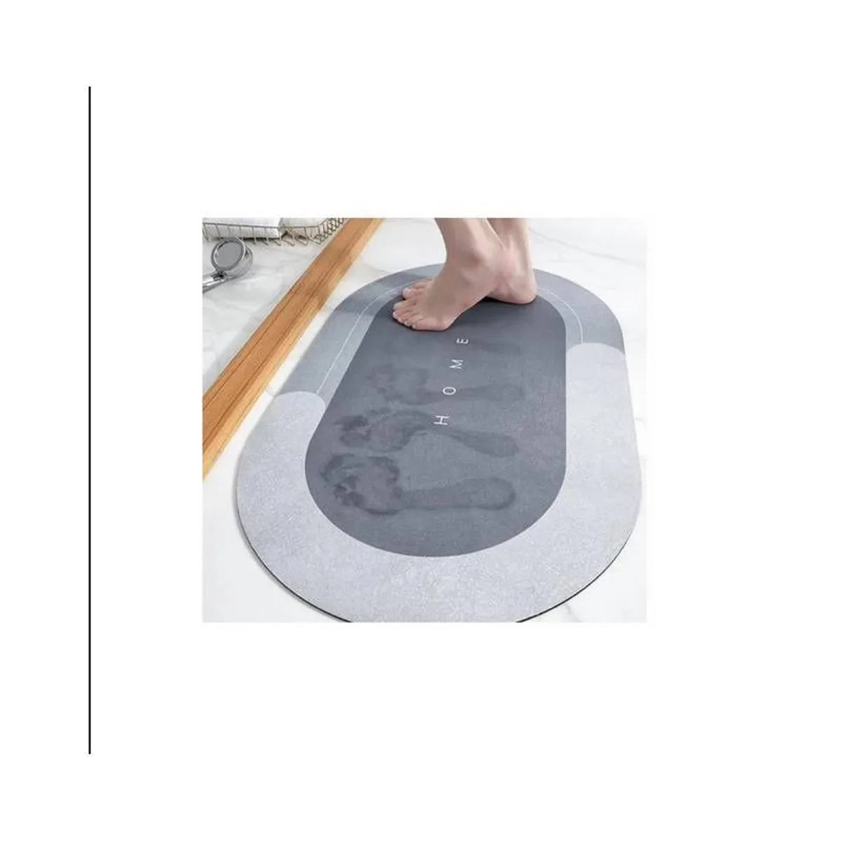 GENERICO - Alfombra de baño tapete absorbente para ducha anti deslizante