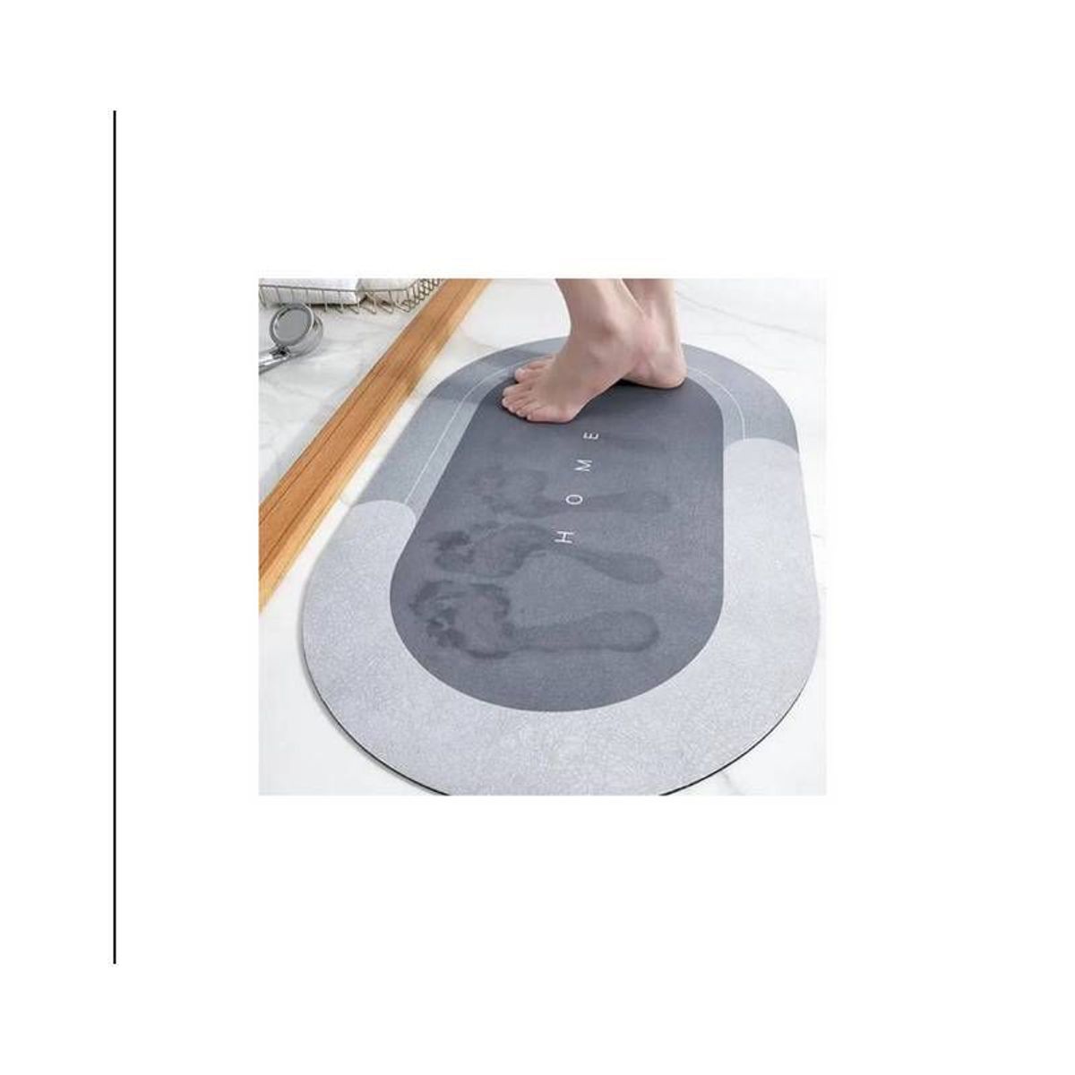 GENERICO - Alfombra de baño tapete absorbente para ducha anti deslizante