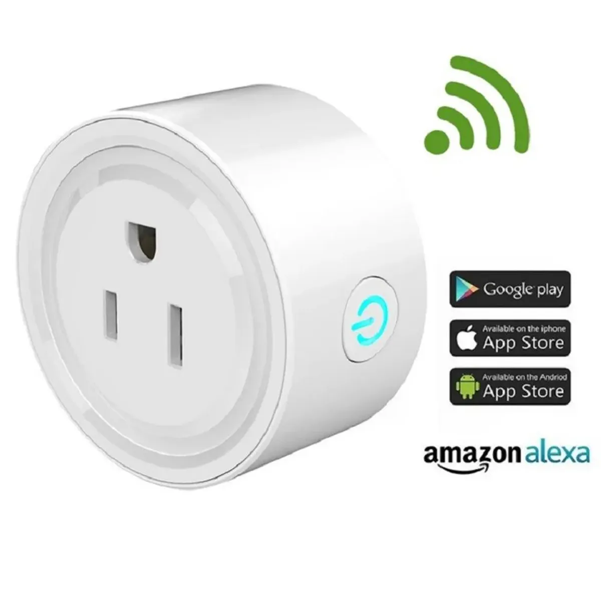 ITELSISTEM - Toma corriente Enchufe Inteligente Smart wifi Alexa Google Itelsistem