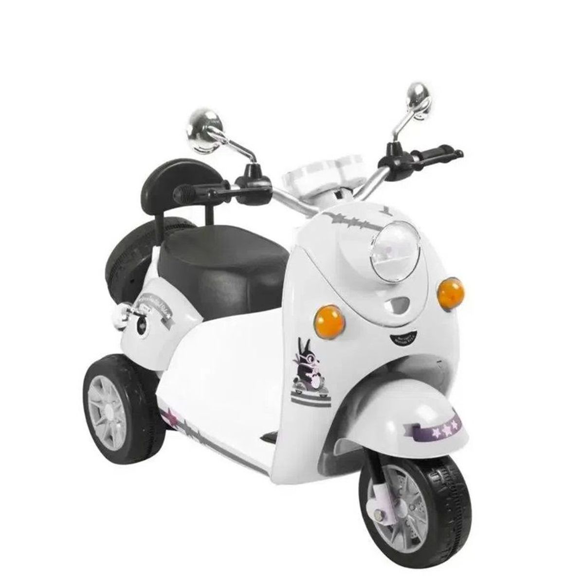 BABY KITS - Moto a Bateria Scooby - Blanco