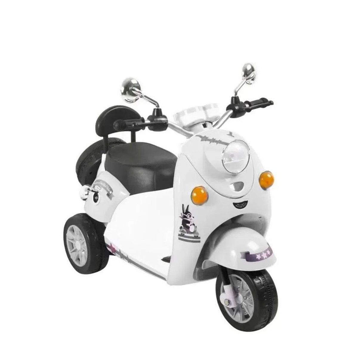 BABY KITS - Moto a Bateria Scooby - Blanco