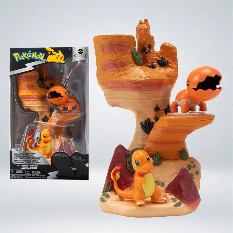 JAZWARES - FIGURA POKEMON SELECT -  TRAPINCH Y CHARMANDER