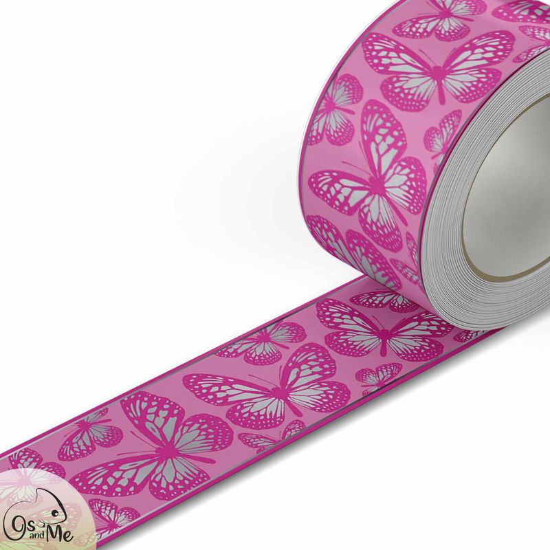GENERICO - 5.9 mts de Cenefa Infantil autoadhesivo decorativo Niña Mariposas