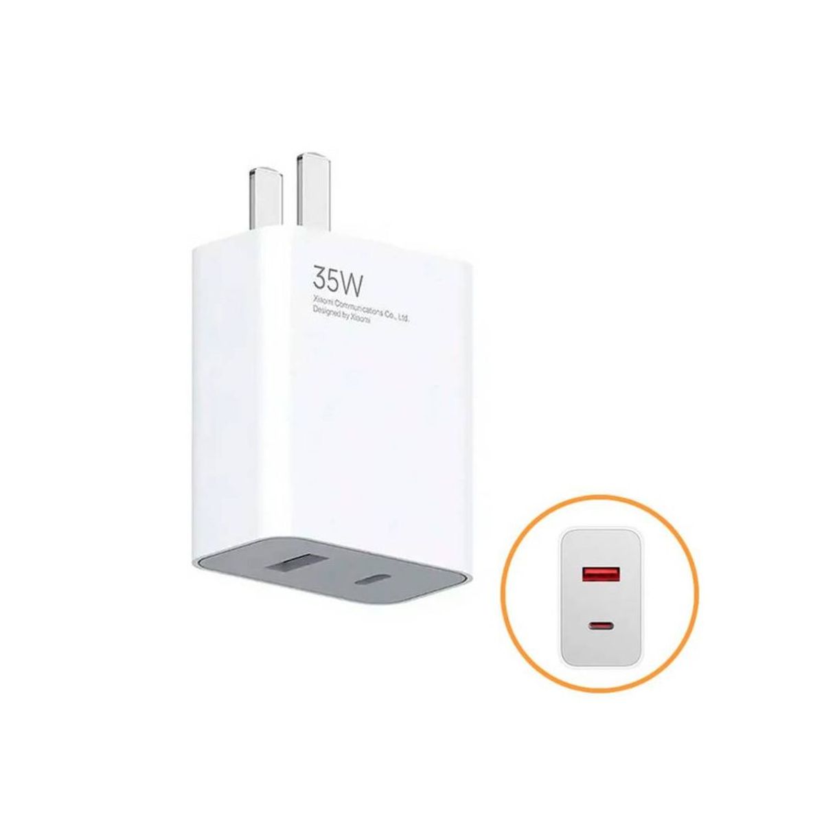 XIAOMI - Xiaomi Adaptador 35W USB-A y Tipoc C De Pared Original