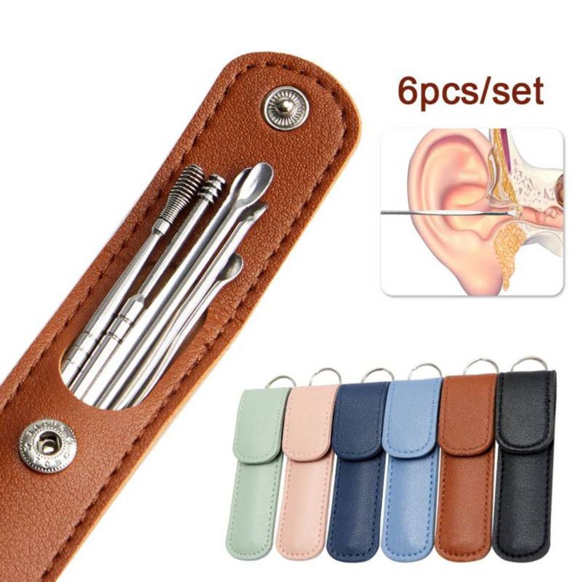 GENERICO - Limpiador de Oídos Kit de Eliminación de Cera Removedor de Cera