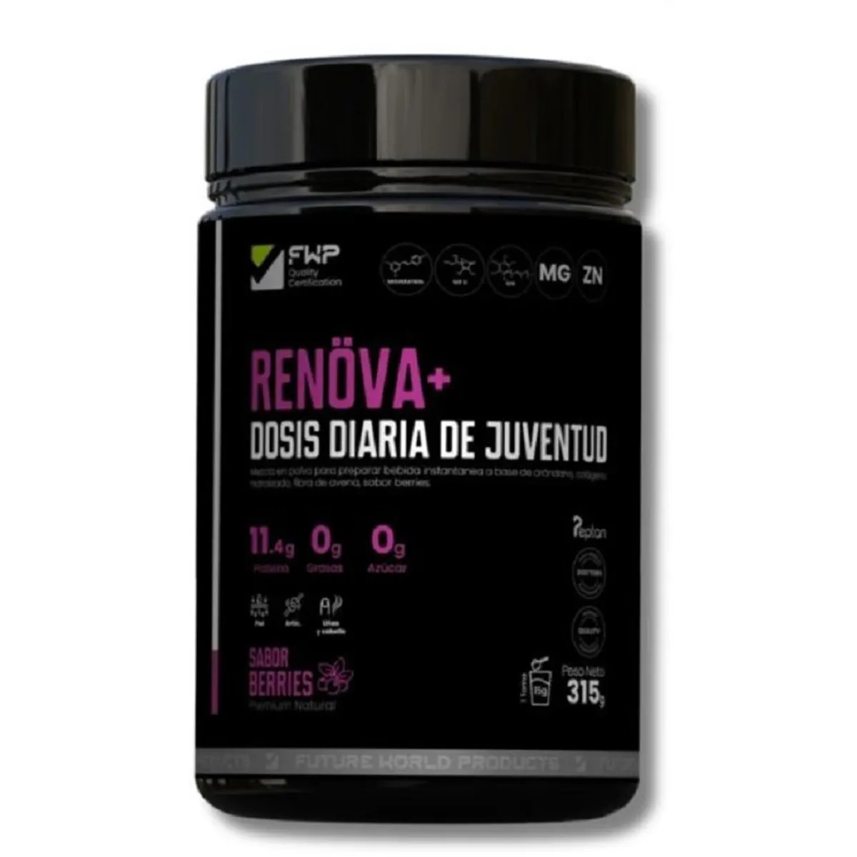 GENERICO - Renöva+ Colágeno Hidrolizado Con Biopéptidos Activos Berries