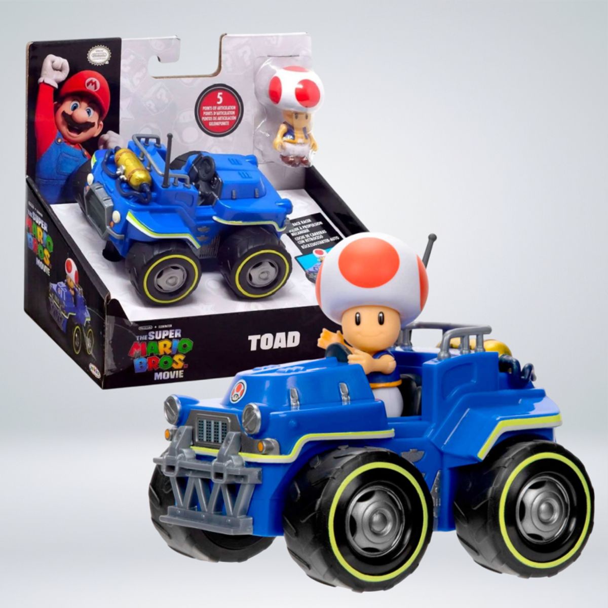 JAKKS PACIFIC - FIGURA DE COLECCION TOAD THE SUPER MARIO BROS MOVIE