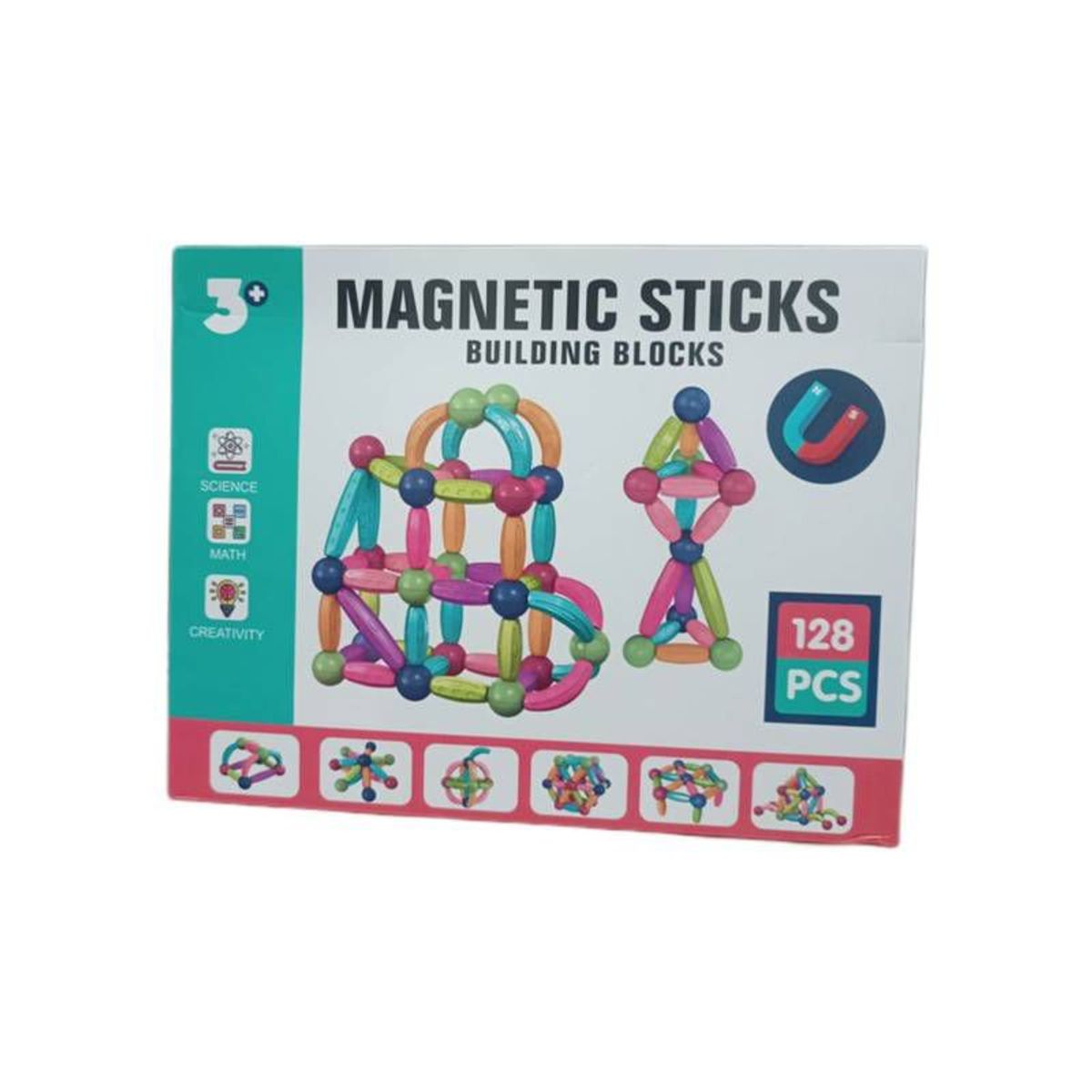 GENERICO - Bloques de construcción magneticos - 128 Pcs