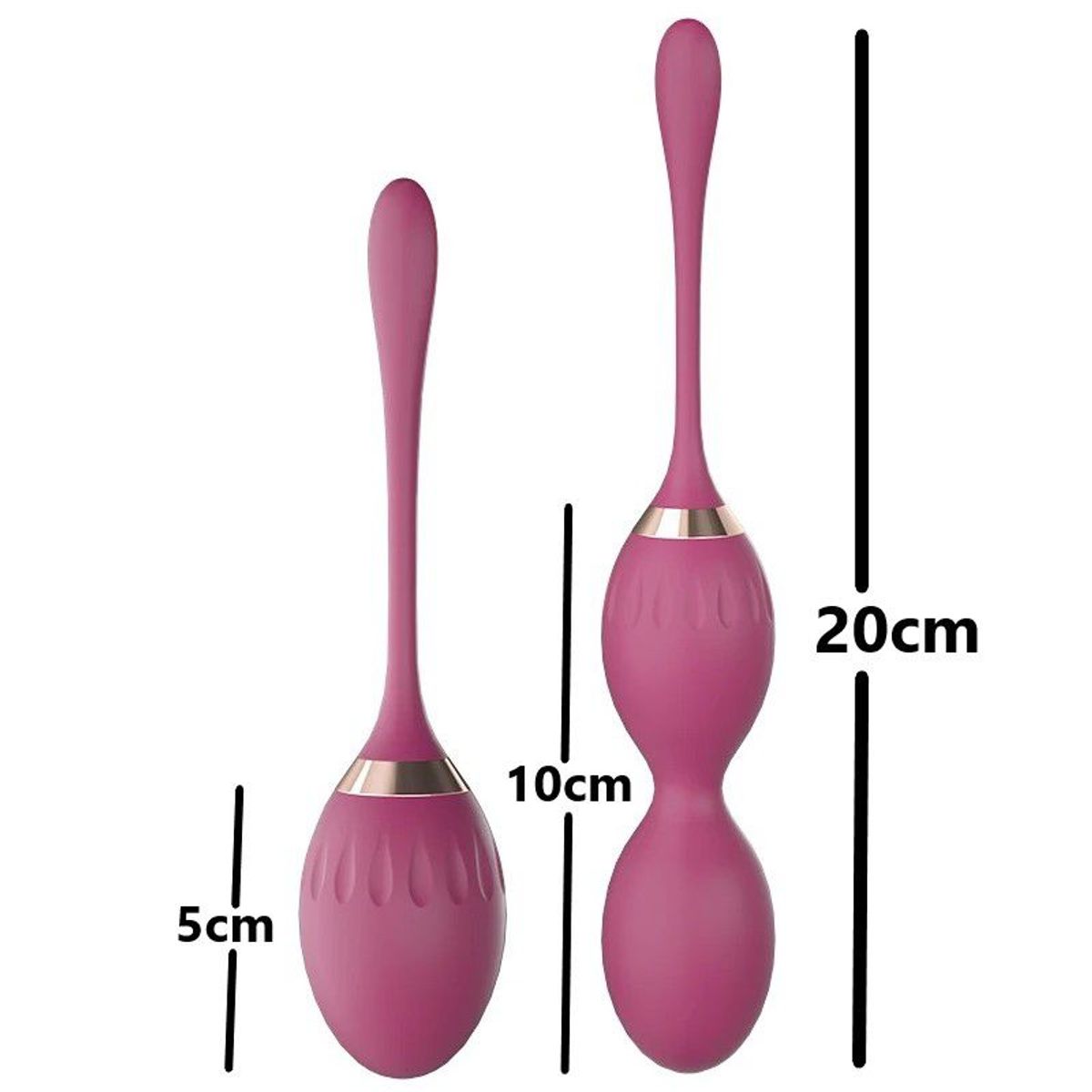 GENERICO - kit 2 Bolas vaginales de silicona