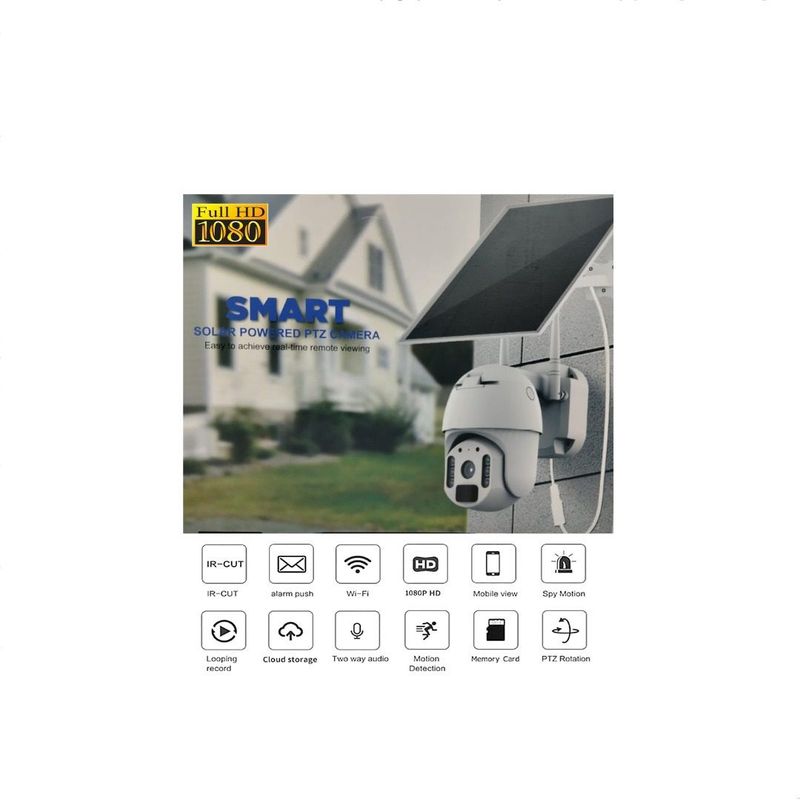 SEISA - Cámara De Seguridad Con Panel Solar Seisa Zc-Yt01-4G-AU
