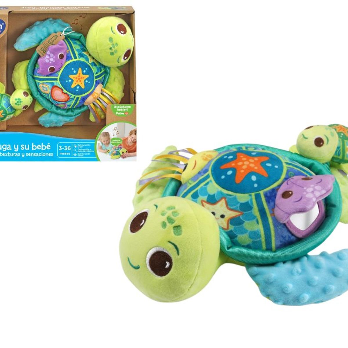 GENERICO - JUGUETE ECO TORTUGA CON BEBÉ - VTECH