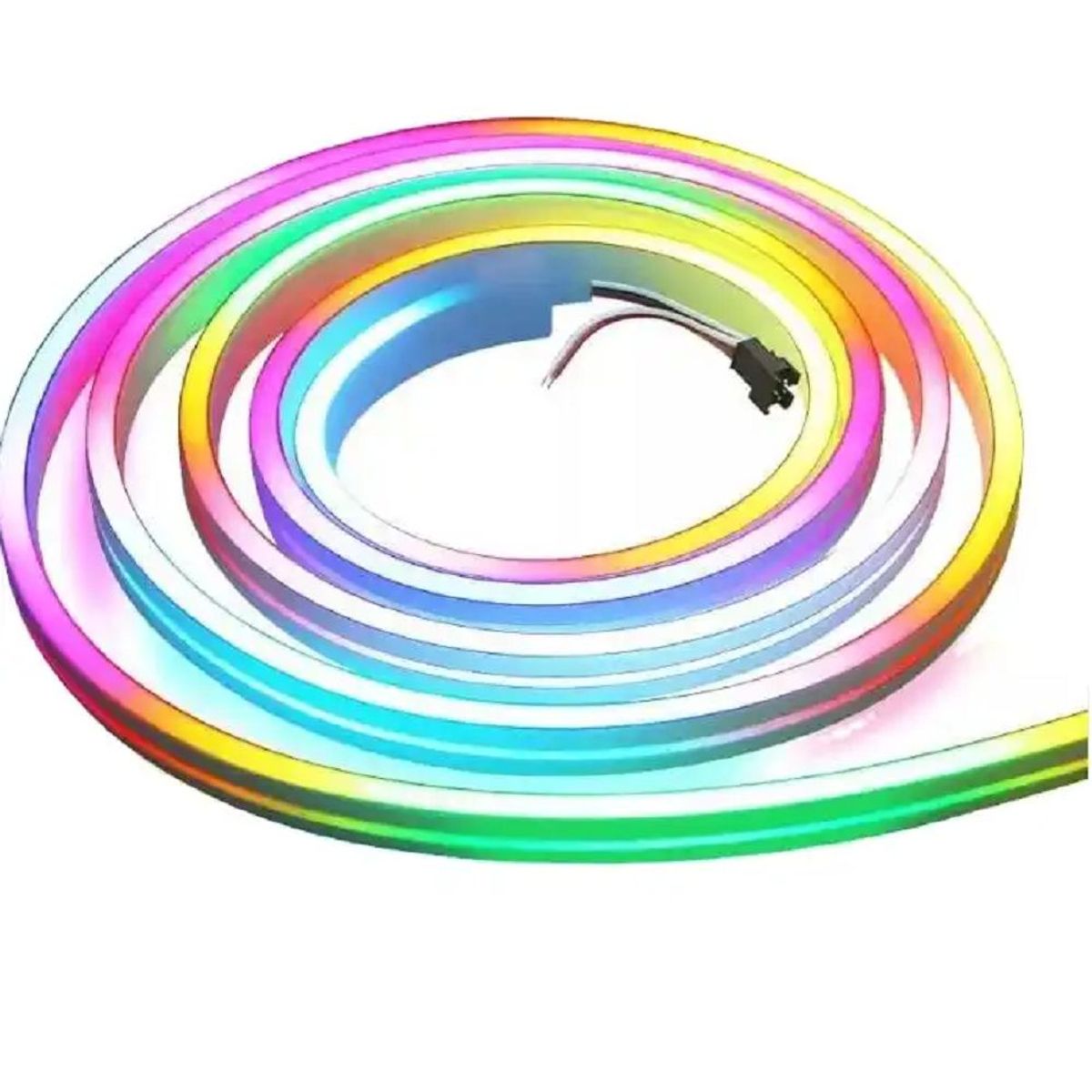 GENERICO - Tira Luces Led Neon Inteligentes RGB 5mts App  control  Bluetooth